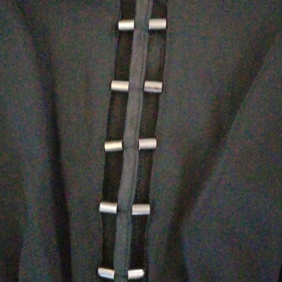 Black Beaded Romper NWOT - Picture 2 of 4